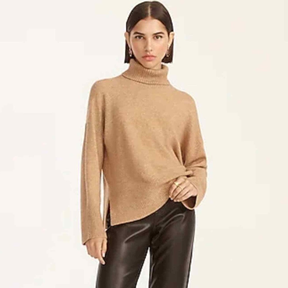 J. Crew Women’s Camel Turtleneck Sweater